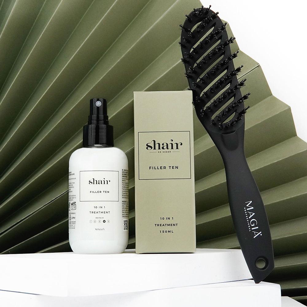 QVC SHAIR Spray per capelli Filler Ten con spazzola In Saldo