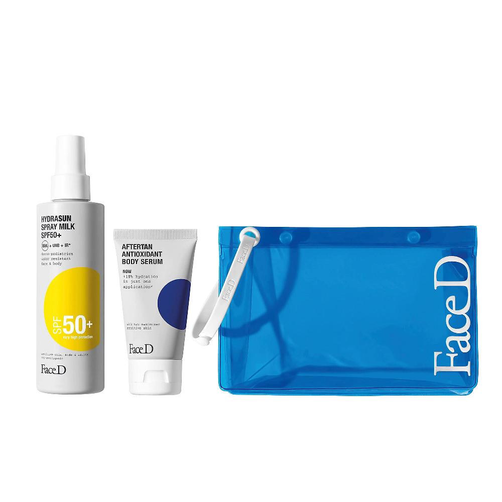 QVC Face-D Crema solare viso e corpo SPF50+ e siero doposole Offerta temporanea