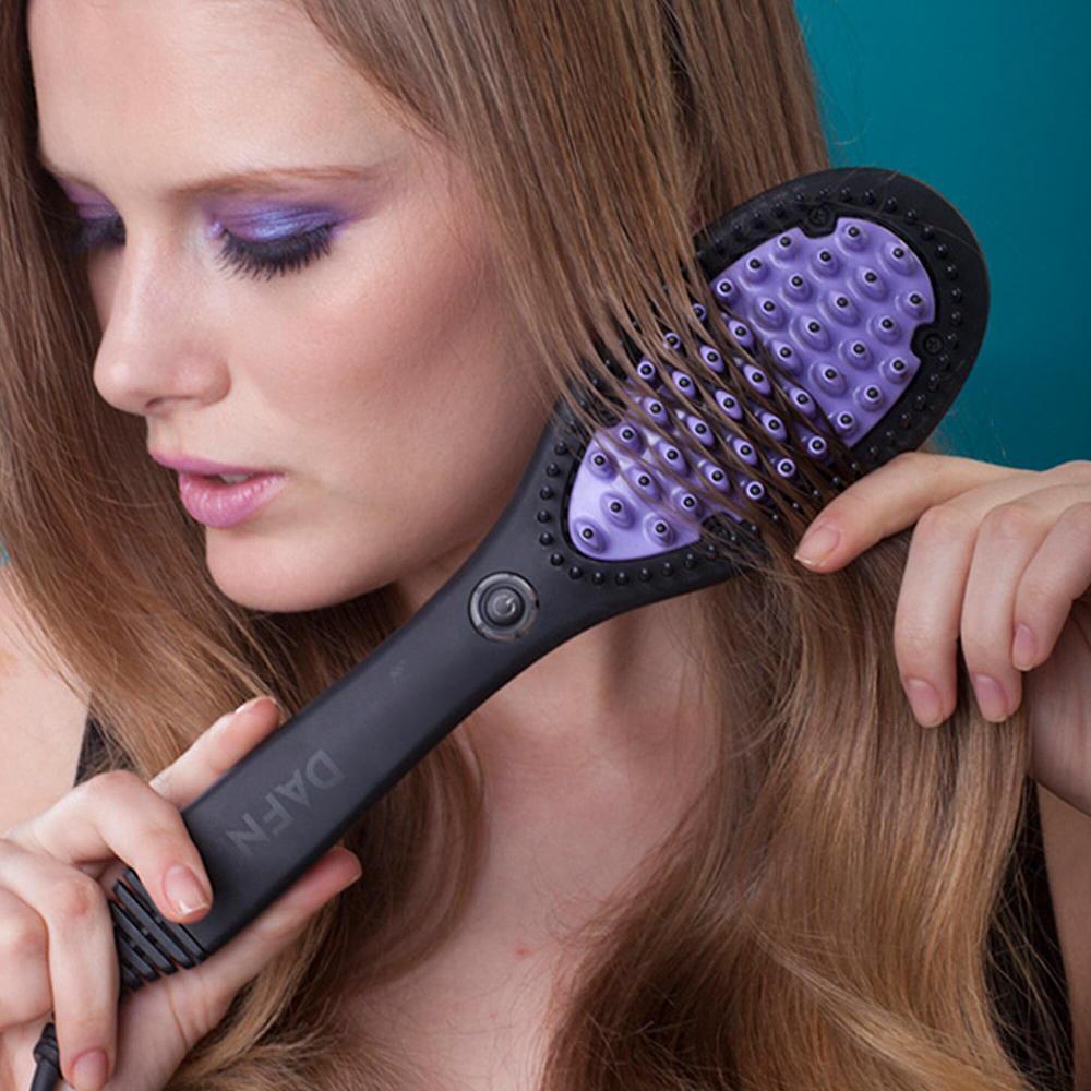 QVC DAFNI Spazzola riscaldata lisciante rivestita in ceramica con supporto Fino al 55% di sconto