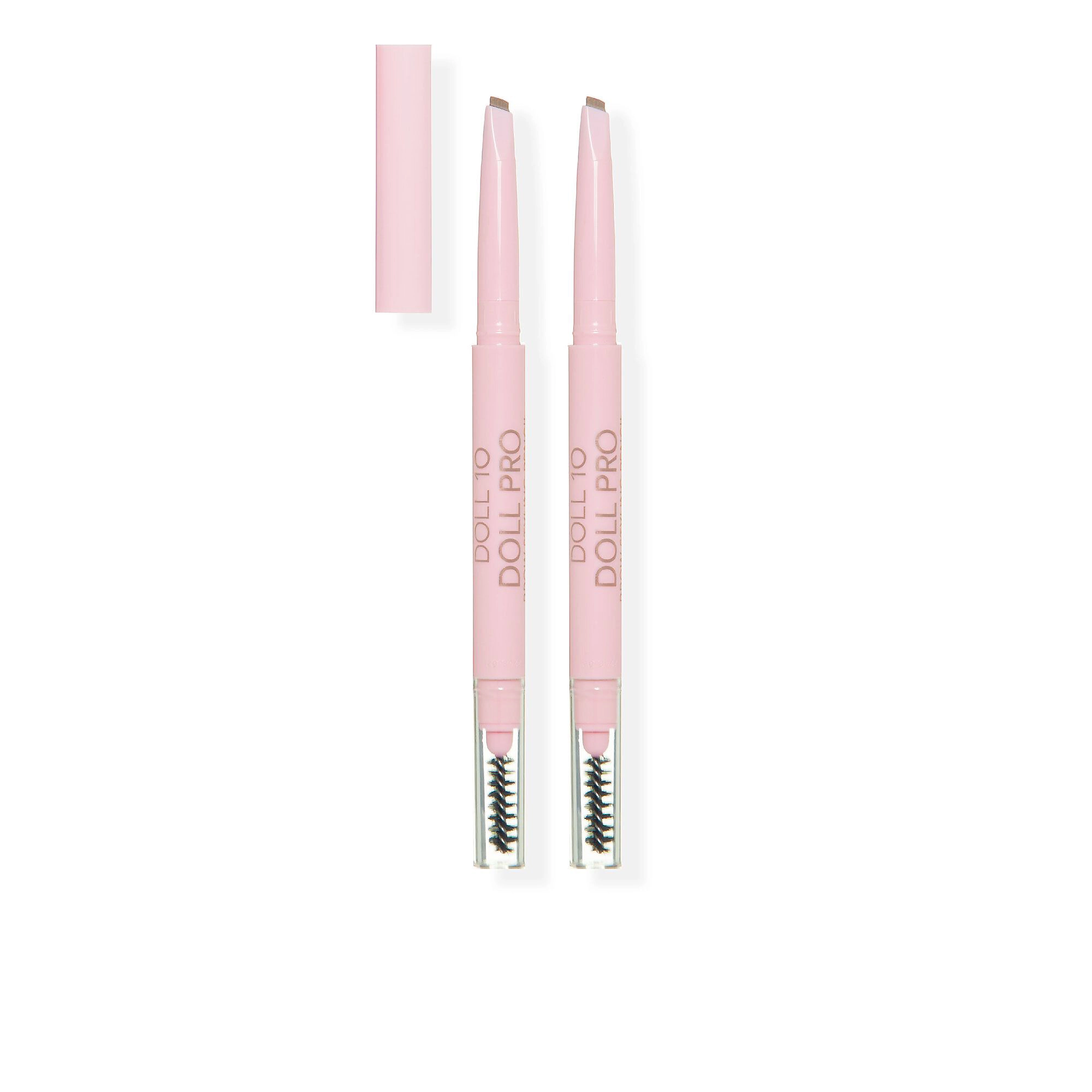 QVC Doll10 Pro Brow 2 matite per sopracciglia con scovolino In Linea