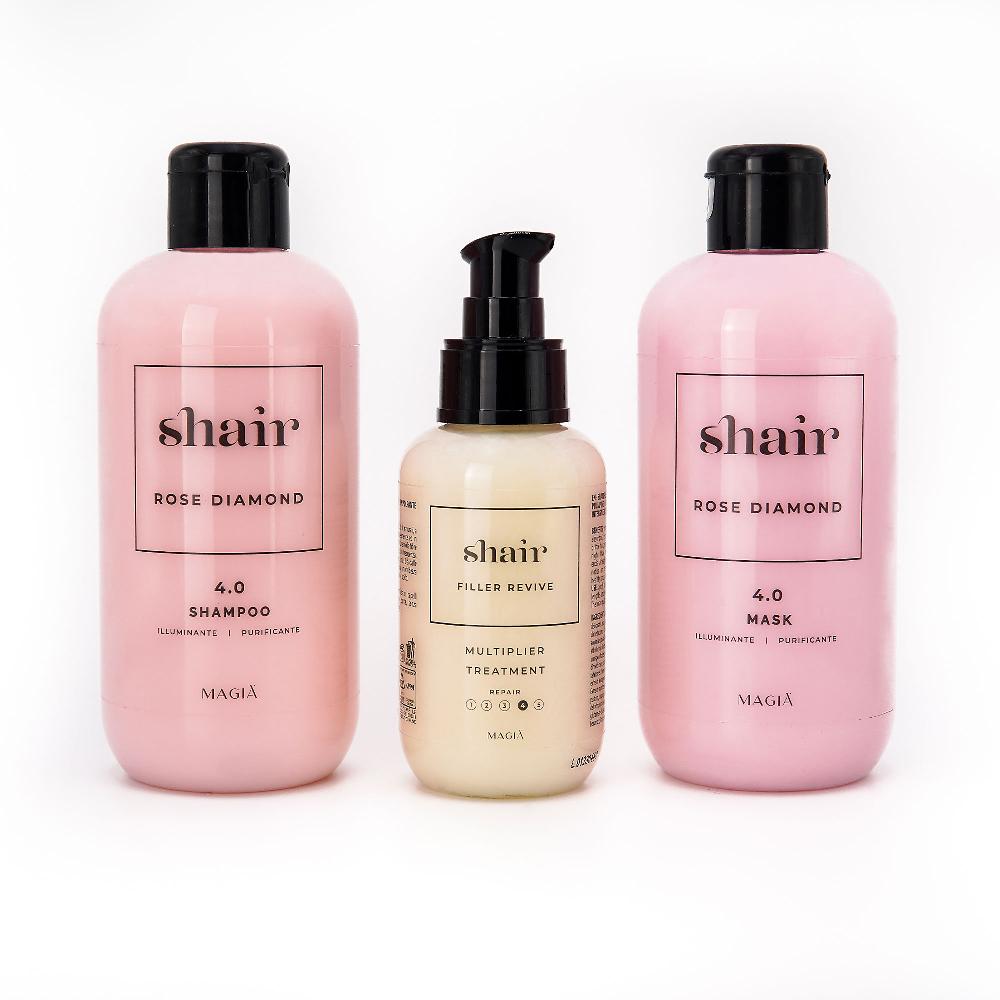 QVC Shair Shampoo e maschera Rose Diamond e filler rigenerante Revive Vendite stagionali