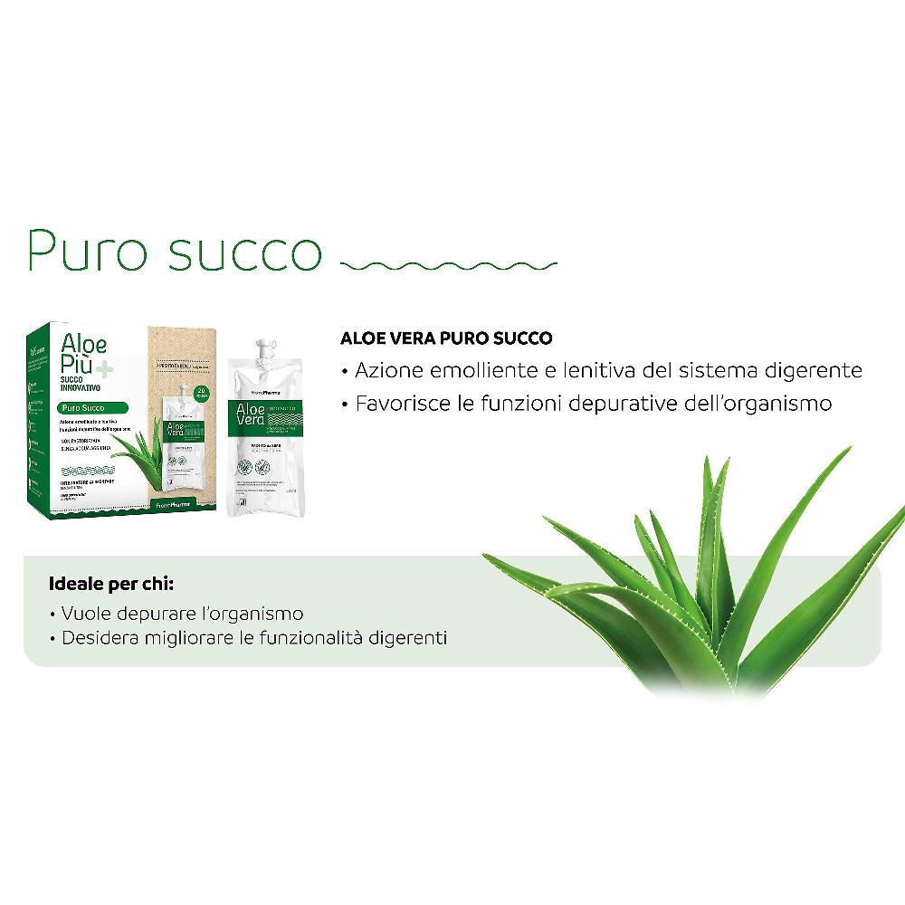 QVC PromoPharma Aloe Più Puro Succo Integratore alimentare (20x50 ml) Ritorno libero