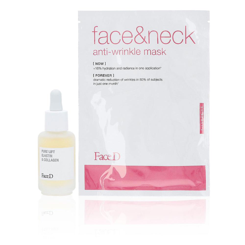 QVC Face-D Siero con elastina e collagene e maschera viso In Linea