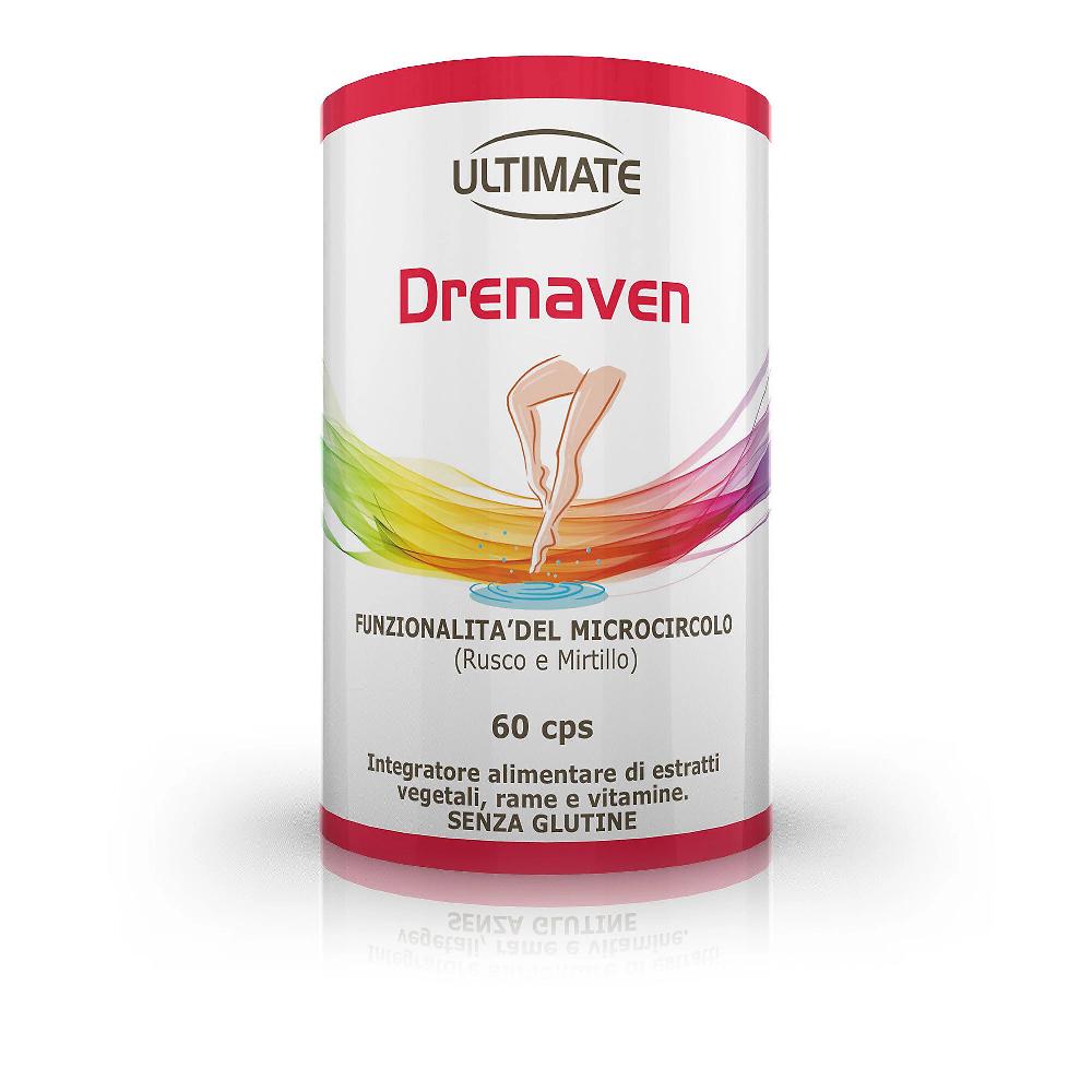 QVC Ultimate Drenaven Integratore per la funzionalità del microcircolo 60cp Negozio