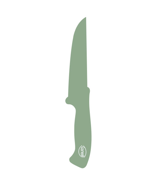 Sanelli COLTELLO DISOSSO CURVO STRETTO FLESSIBILE CM.13