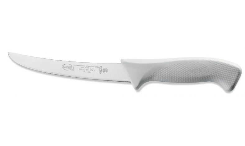 Sanelli COLTELLO DISOSSO CURVO CM.16 BIANCO