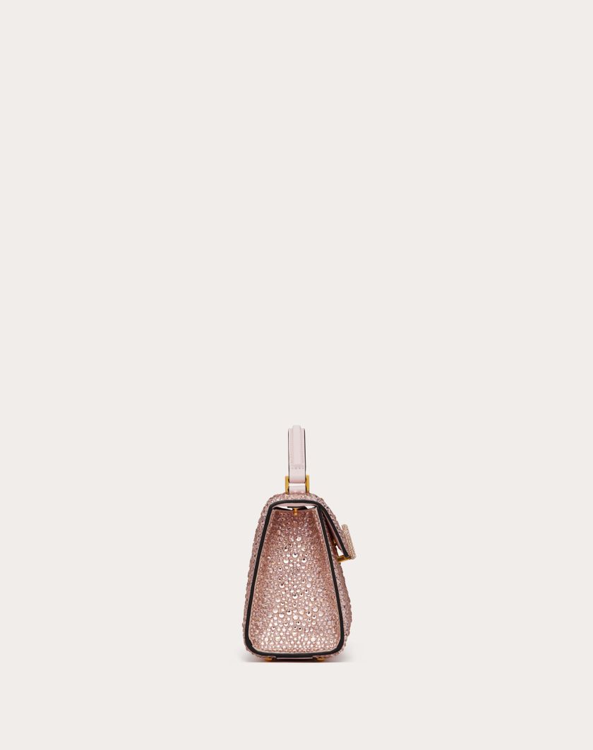 Valentino Handbags Borsa A Mano Mini Vsling Ricamata per Donna in Rose Quartz | Valentino IT Affare Del Giorno