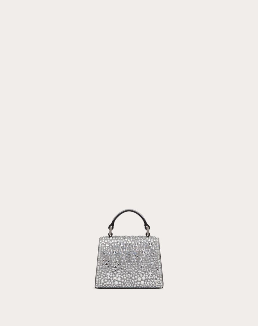 Valentino Handbags Borsa A Mano Micro Vsling Ricamata per Donna in Grigio/crystal | Valentino IT Online