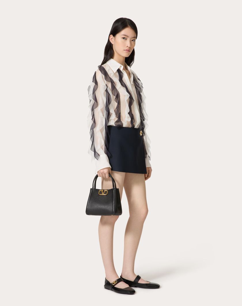 Valentino Handbags Borsa A Mano Piccola Valentino Garavani Alltime In Vitello Granato per Donna in Avorio | Valentino IT Negozio online di fabbrica