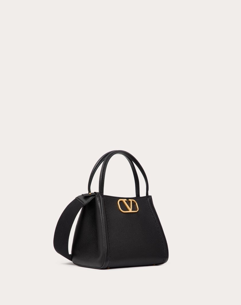 Valentino Handbags Borsa A Mano Piccola Valentino Garavani Alltime In Vitello Granato per Donna in Nero | Valentino IT Hotsell