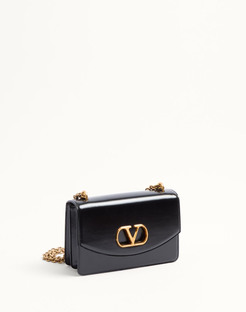 Valentino Handbags Borsa A Spalla Valentino Garavani Vain In Vitello Lucido per Donna in Marrone | Valentino IT In Saldo