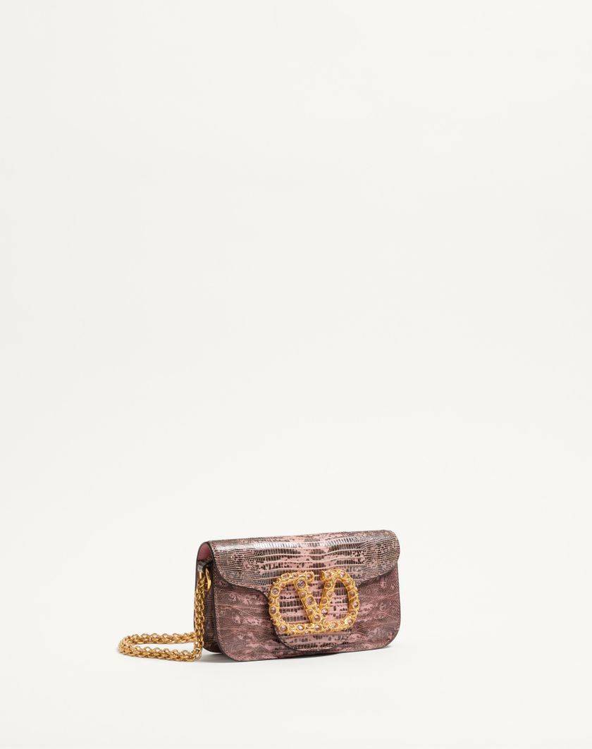 Valentino Handbags Borsa Piccola A Spalla Valentino Garavani Locò In Tejus Con Logo Gioiello per Donna in Peach Rose/rosa Antico | Valentino IT Offerta San Valentino