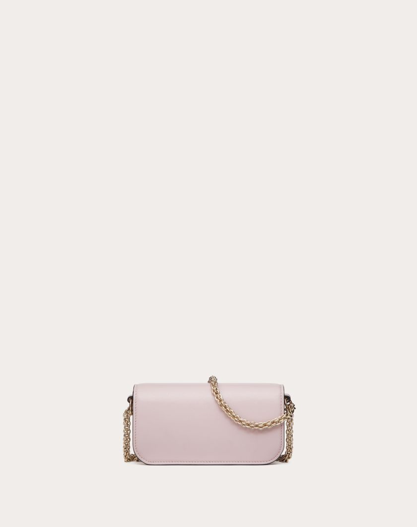 Valentino Handbags Borsa Piccola A Spalla Valentino Garavani Locò Con Logo Gioiello per Donna in Water Lilac | Valentino IT Negozi Online