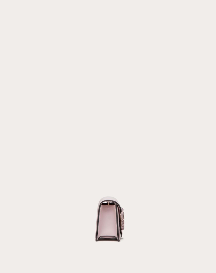 Valentino Handbags Borsa Piccola A Spalla Valentino Garavani Locò Con Logo Gioiello per Donna in Water Lilac | Valentino IT Negozi Online