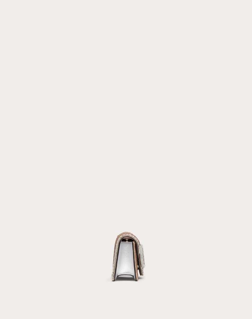 Valentino Handbags Borsa Piccola A Spalla Valentino Garavani Locò Ricamata per Donna in Crystal | Valentino IT Shopping Online