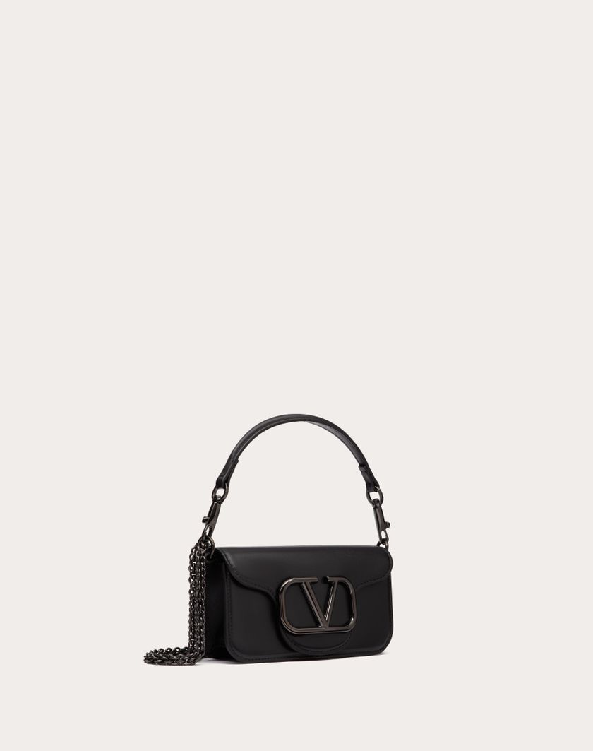 Valentino Handbags Borsa Piccola A Spalla Valentino Garavani Locò In Vitello per Donna in Nero | Valentino IT Offerta