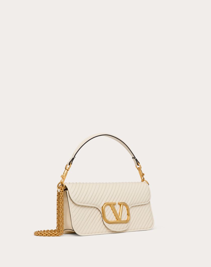 Valentino Handbags Borsa A Spalla Valentino Garavani Locò In Nappa Plissettata per Donna in Nero | Valentino IT In Vendita