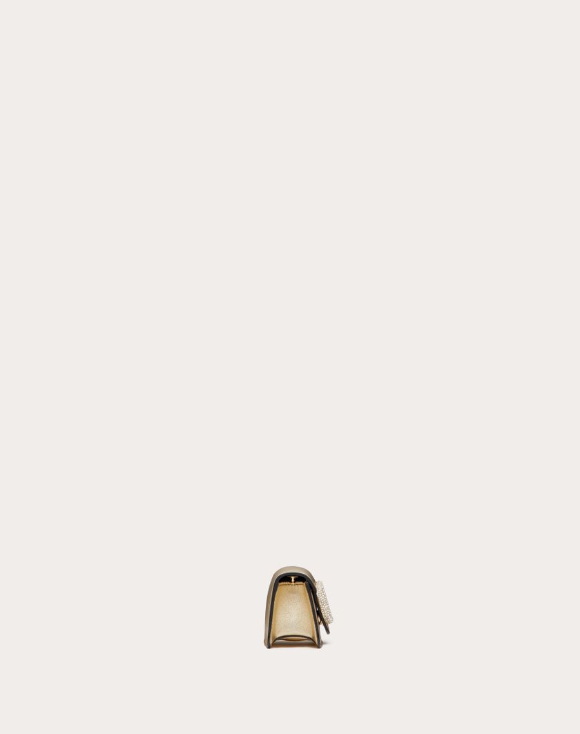 Valentino Handbags Borsa Micro Con Catena Valentino Garavani Locò Con Logo Gioiello per Donna in Platino/crystal | Valentino IT Saldi Di Fabbrica