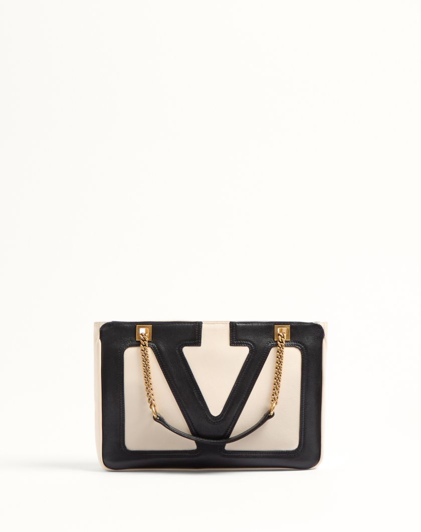Valentino Handbags Borsa Shopping Piccola Valentino Garavani Viva Superstar In Nappa per Donna in Nero/marrone | Valentino IT