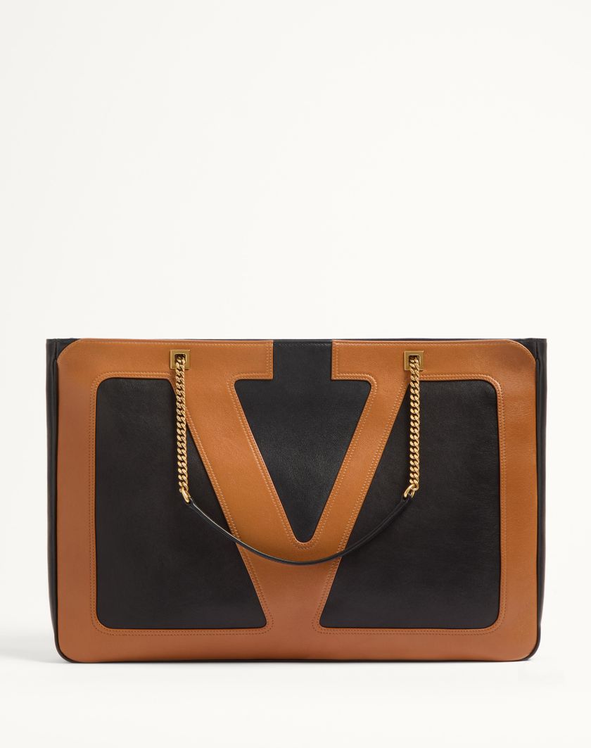 Valentino Handbags Borsa Shopping Grande Valentino Garavani Viva Superstar In Nappa per Uomo in Nero/spezia | Valentino IT