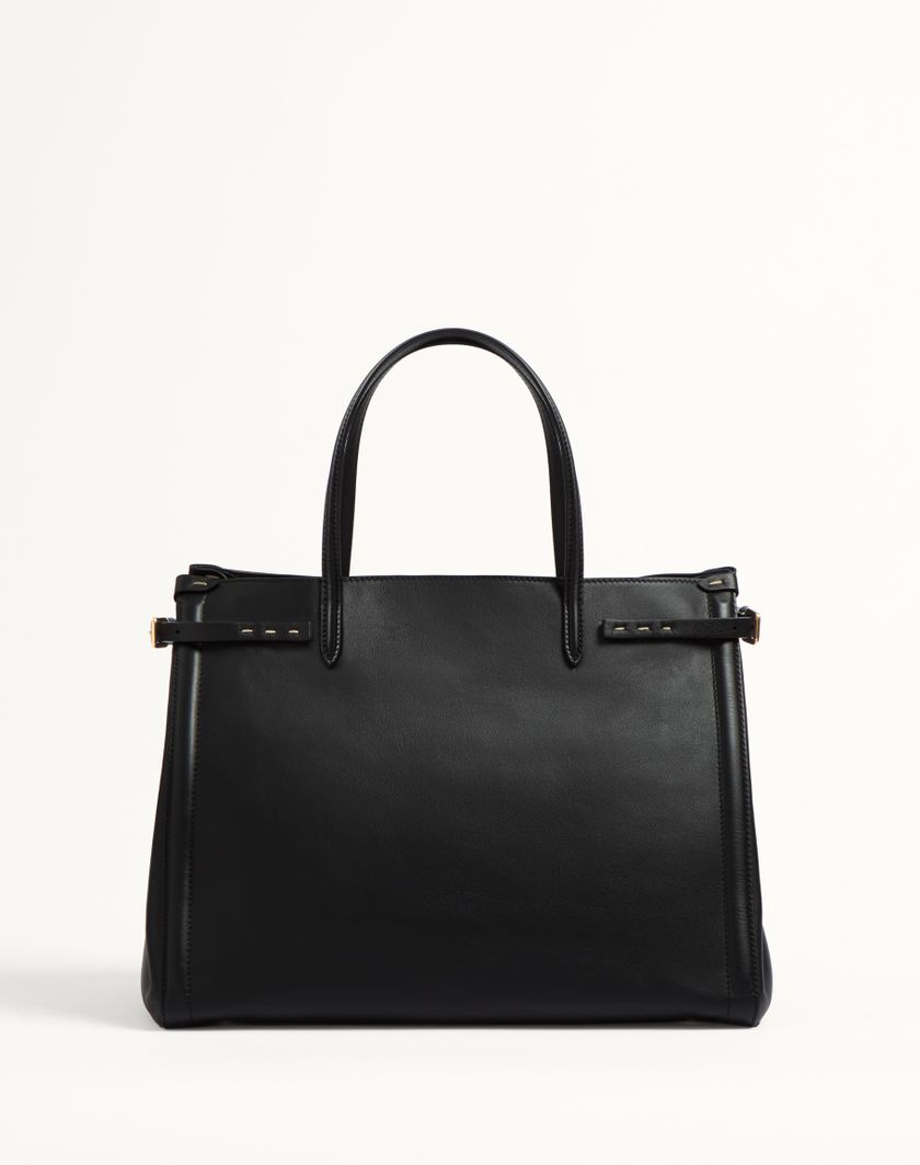 Valentino Handbags Borsa Shopping Media Valentino Garavani Antibes In Vitello per Donna in Nero | Valentino IT Italia