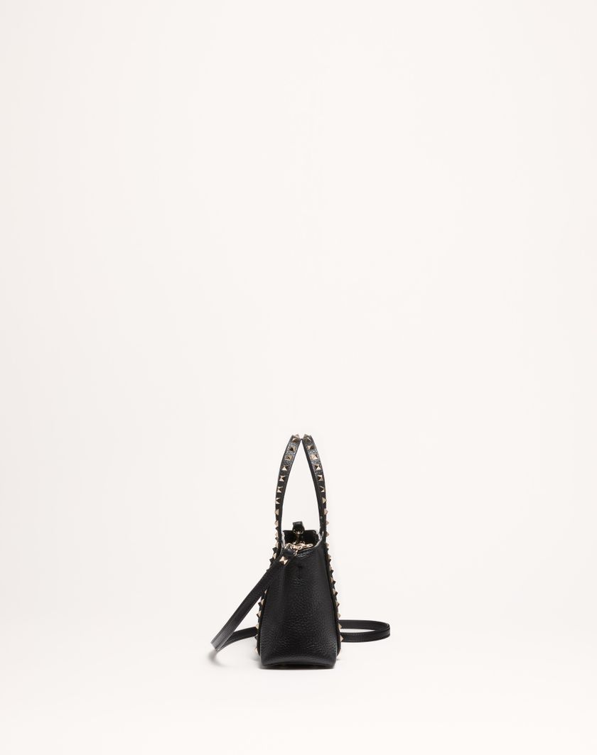 Valentino Handbags Borsa Shopping Piccola Valentino Garavani Rockstud In Vitello Granato per Donna in Light Ivory | Valentino IT 2025