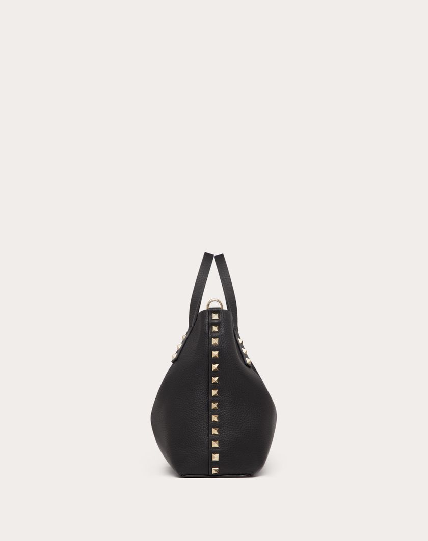Valentino Handbags Borsa Piccola Rockstud In Vitello Granato Con Fodera A Contrasto per Donna in Moon Taupe/prune | Valentino IT Vendita
