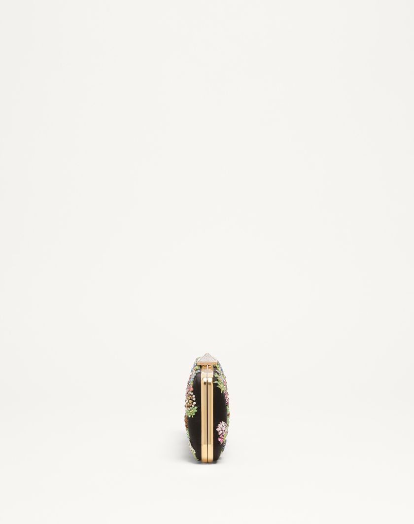 Valentino Handbags Minaudiere Carry Secrets Raso Con Ricamo Floreale per Donna in Beige | Valentino IT Convenienza