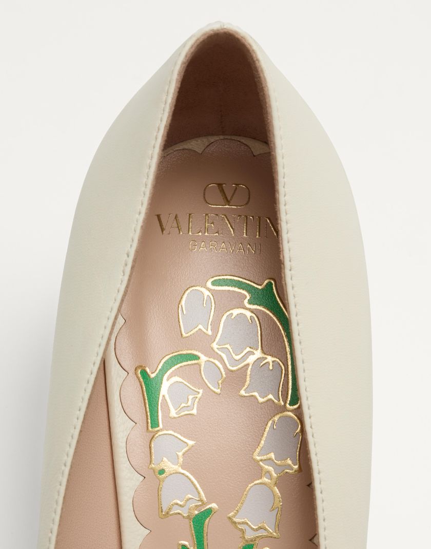 Valentino Handbags Décolleté Bowow In Capretto 45mm per Donna in Water Rose | Valentino IT Hotsell