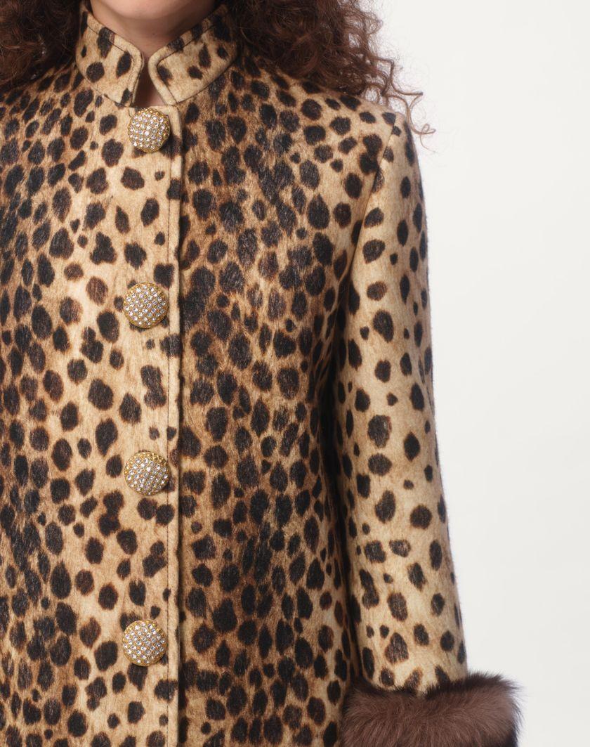 Valentino Handbags Caban In Panno Stampato Giaguaro Spots per Donna in Animalier | Valentino IT Negozio