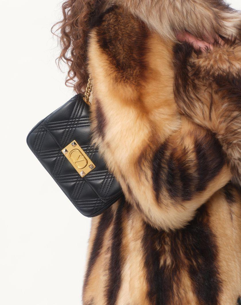 Valentino Handbags Cappotto In Shearling per Donna in Beige/marrone | Valentino IT In Linea