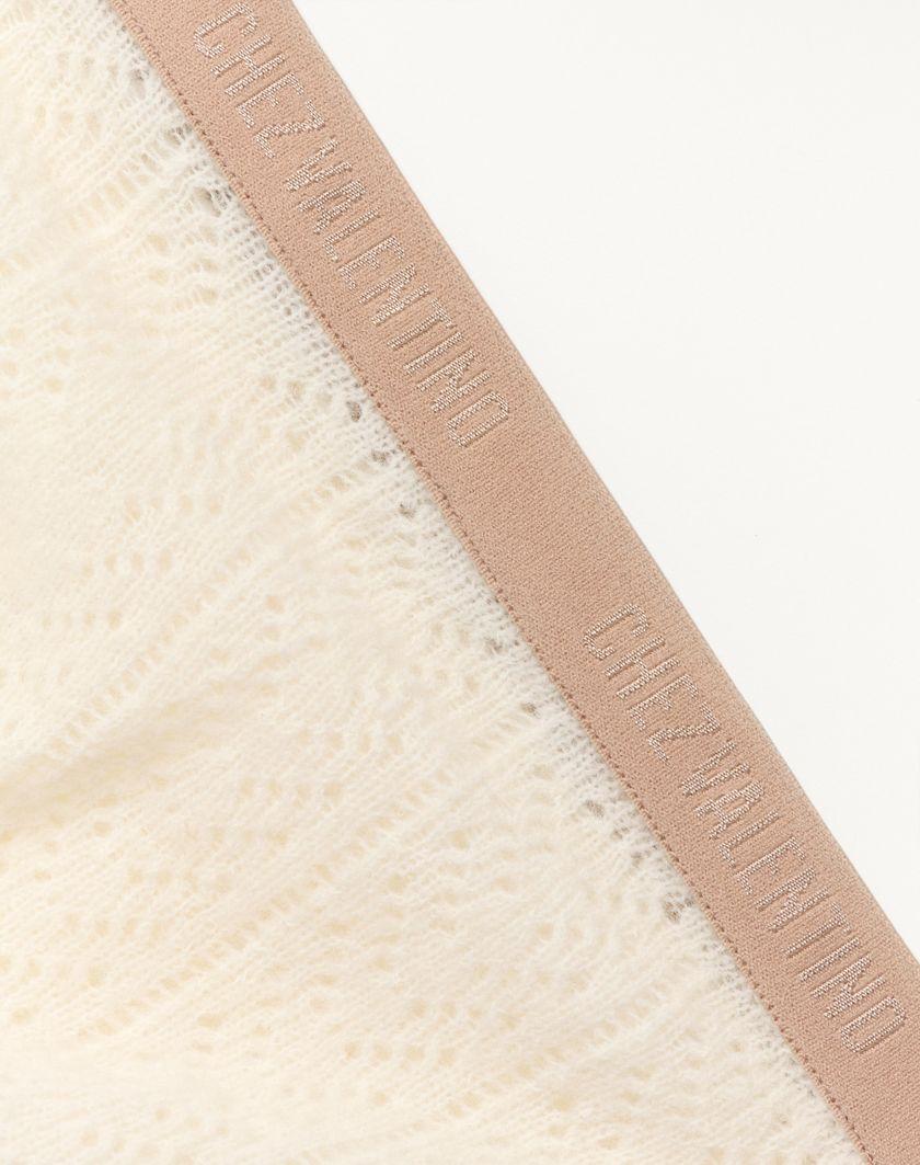 Valentino Handbags Collant In Mohair per Donna in Latte | Valentino IT Nuovo