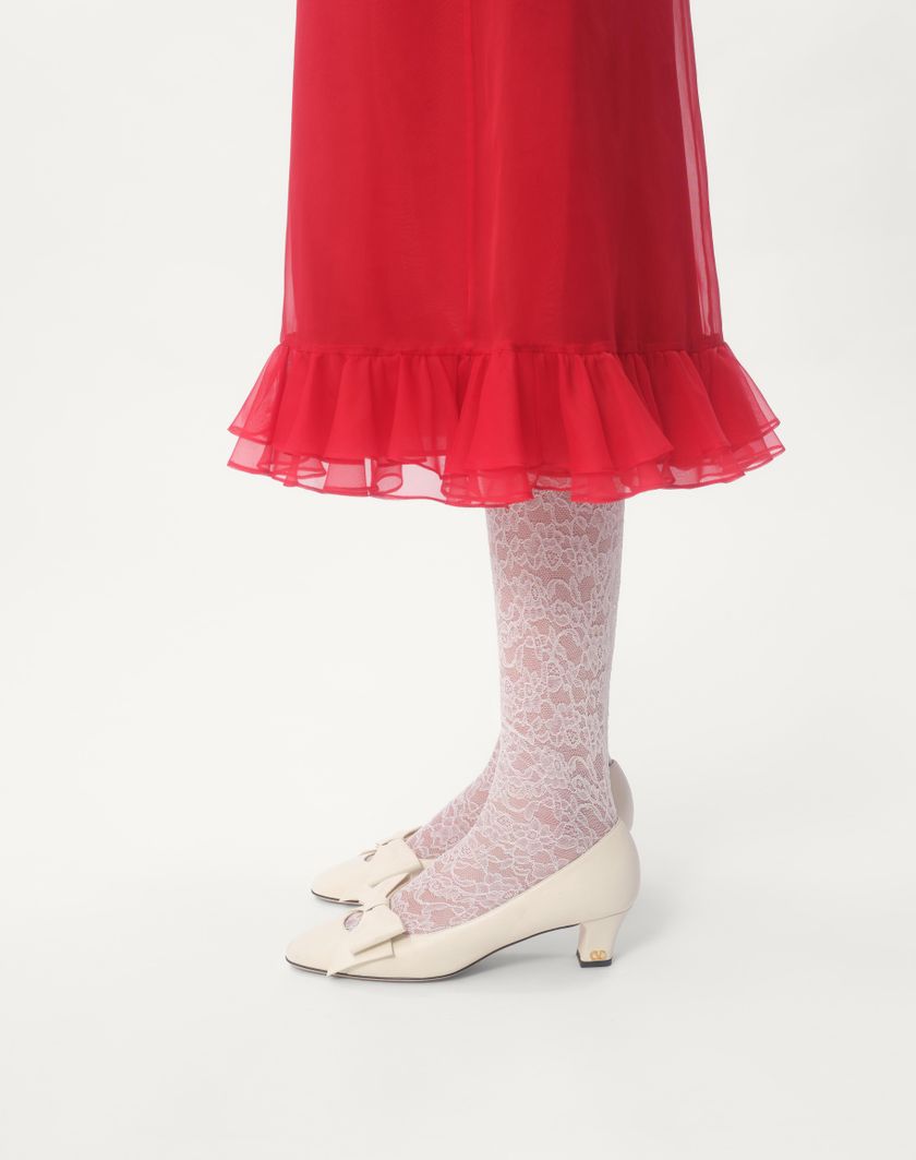 Valentino Handbags Abito Midi In Organza per Donna in Rosso | Valentino IT Fino Al -60%