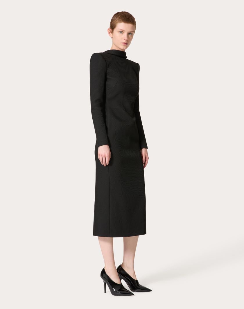 Valentino Handbags Abito Midi per Donna in Nero | Valentino IT In Vendita