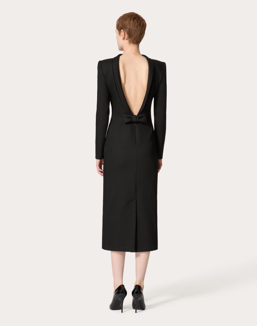 Valentino Handbags Abito Midi per Donna in Nero | Valentino IT In Vendita