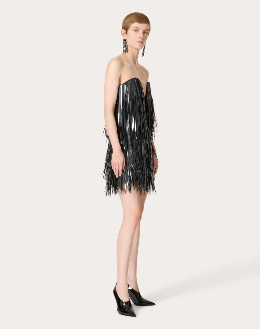 Valentino Handbags Abito Corto In Organza Ricamato per Donna in Nero | Valentino IT I Più Venduti