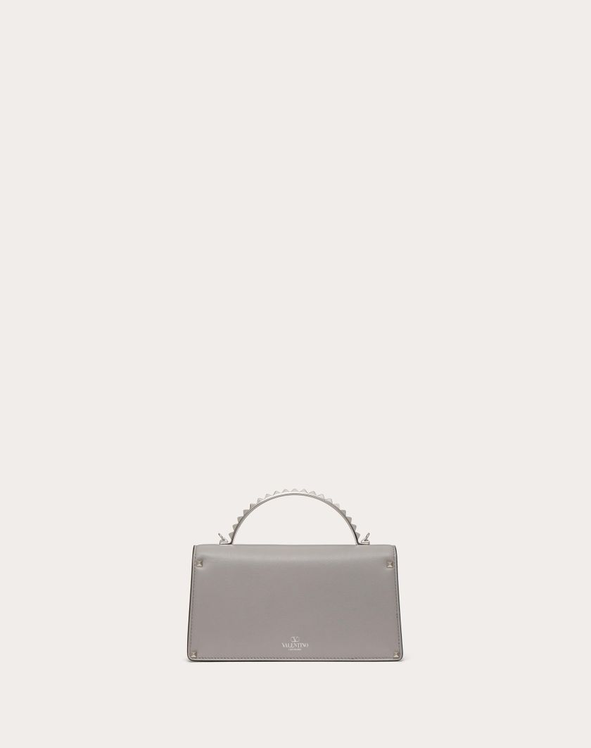 Valentino Handbags Mini Borsa A Mano Rockstud In Vitello per Donna in Grigio | Valentino IT 2025