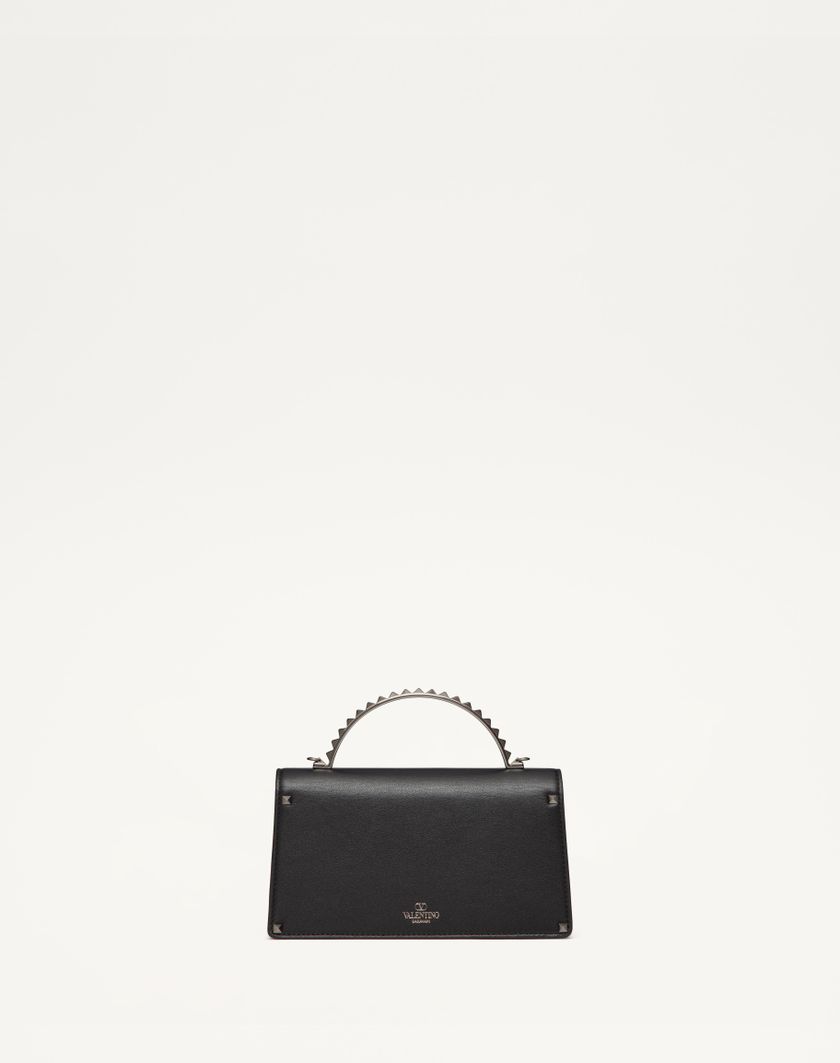 Valentino Handbags Mini Borsa A Mano Rockstud In Vitello per Donna in Nero | Valentino IT Nuovo