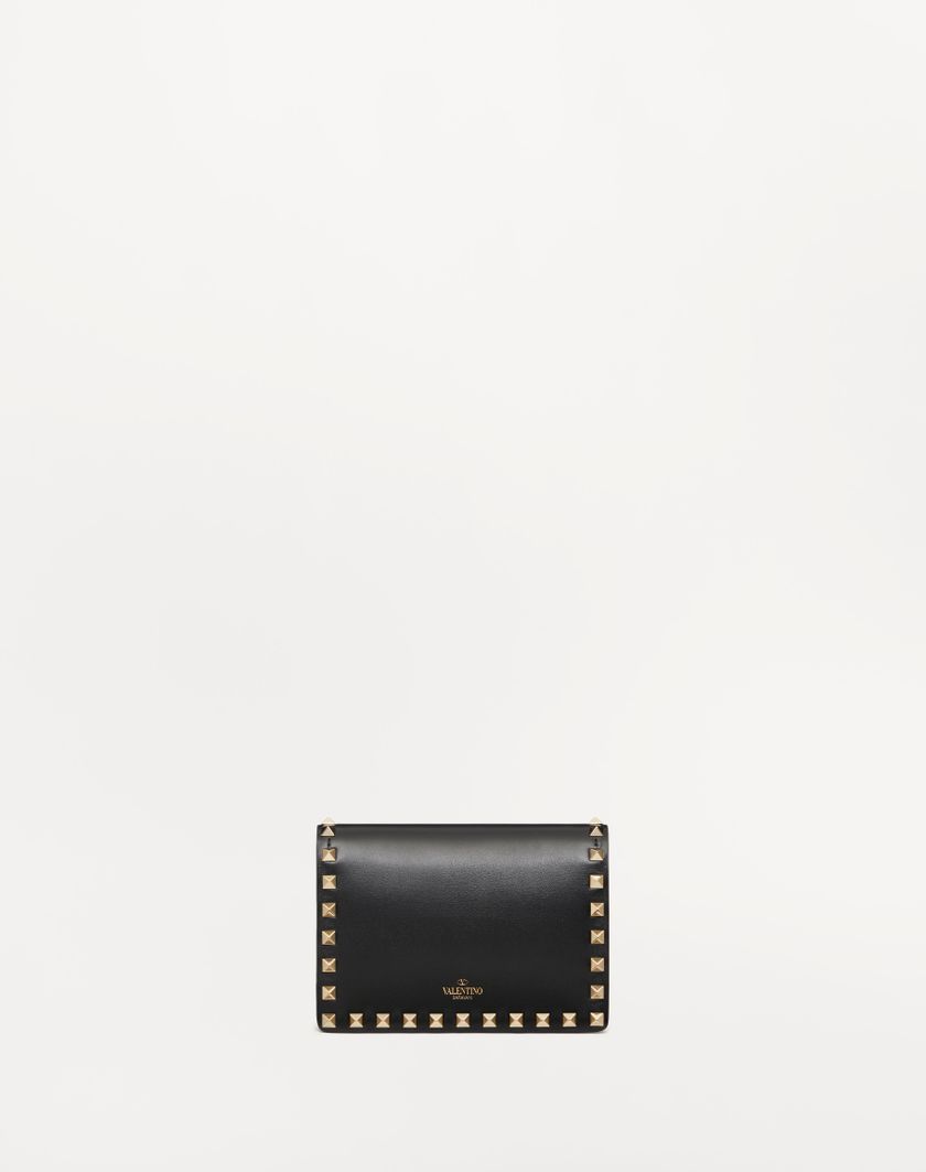 Valentino Handbags Pouch Con Catena Rockstud In Vitello per Donna in Poudre | Valentino IT Fino Al -60%