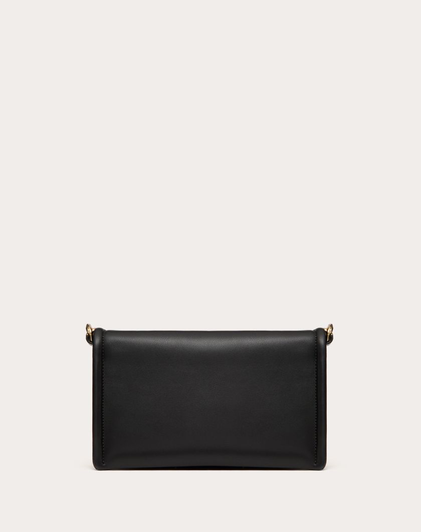 Valentino Handbags Clutch Vlogo Chain In Nappa Con Catena per Donna in Rosso Scuro | Valentino IT Sconto