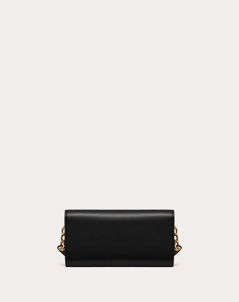 Valentino Handbags Portafoglio Con Tracolla Vlogo The Bold Edition In Nappa per Donna in Nero | Valentino IT Online