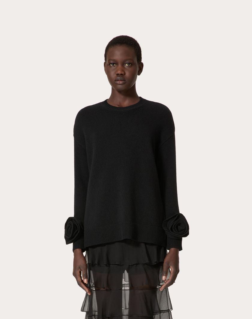 Valentino Handbags Maglia In Lana per Donna in Nero | Valentino IT Vendita Calda