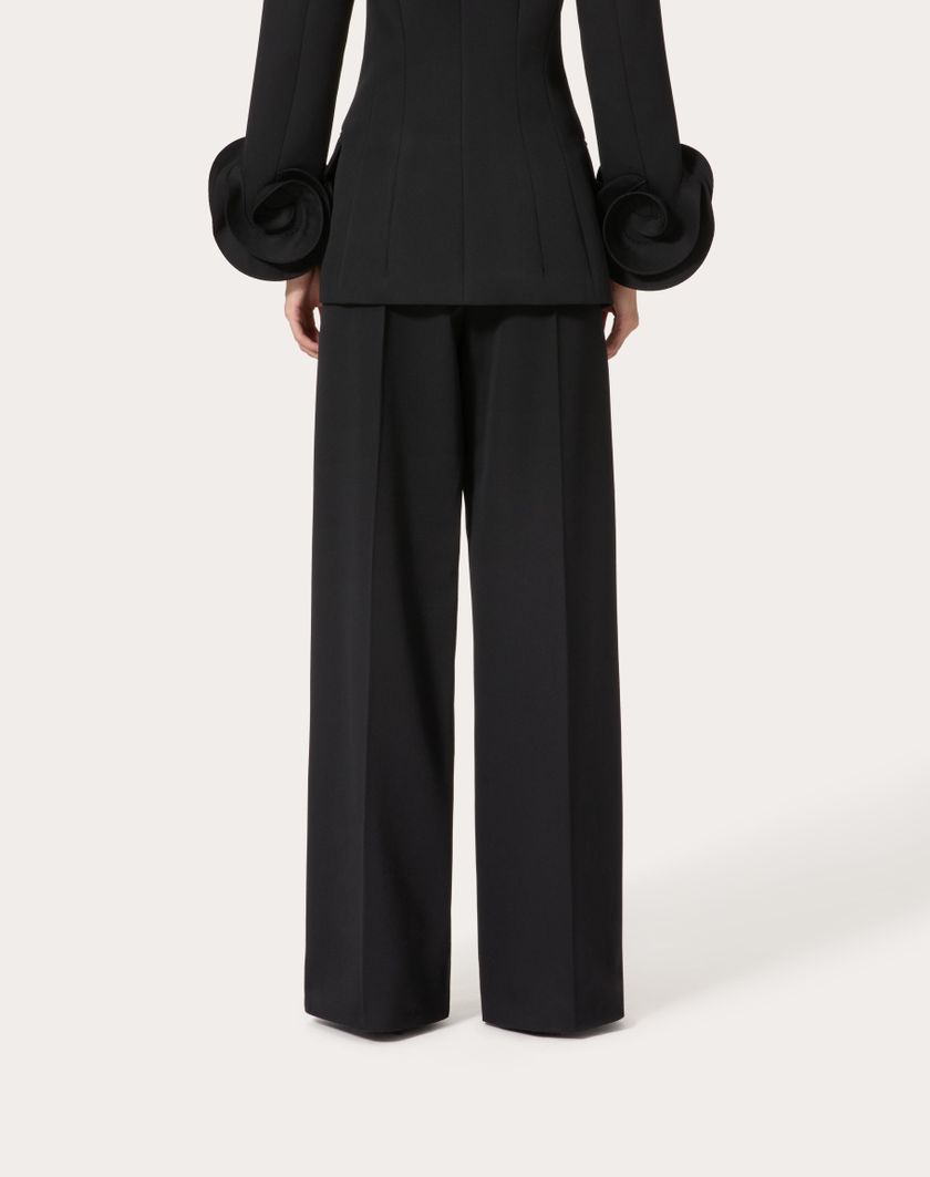 Valentino Handbags Pantalone In Grisaille per Donna in Nero | Valentino IT Duty-free