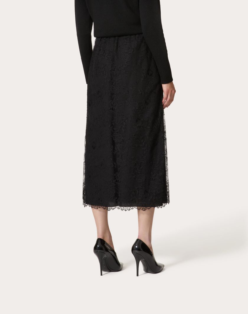 Valentino Handbags Gonna Midi per Donna in Nero | Valentino IT Nuova