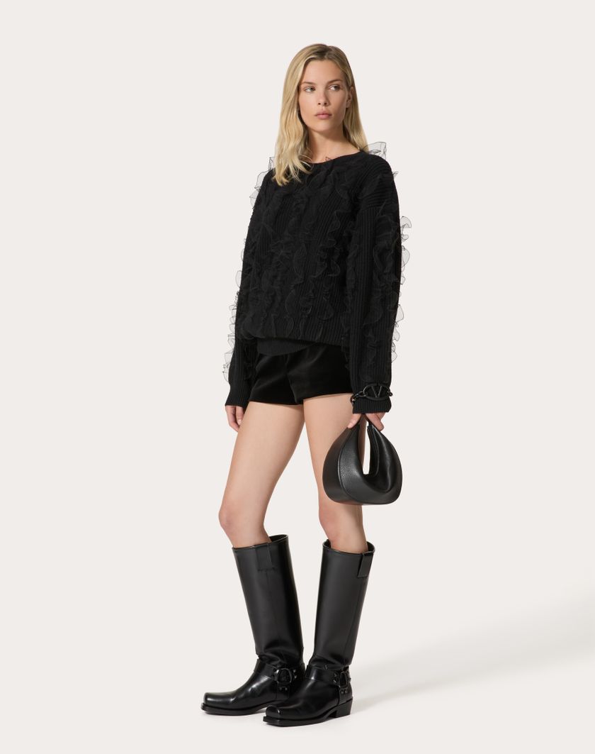 Valentino Handbags Short In Velluto per Donna in Nero | Valentino IT 2025