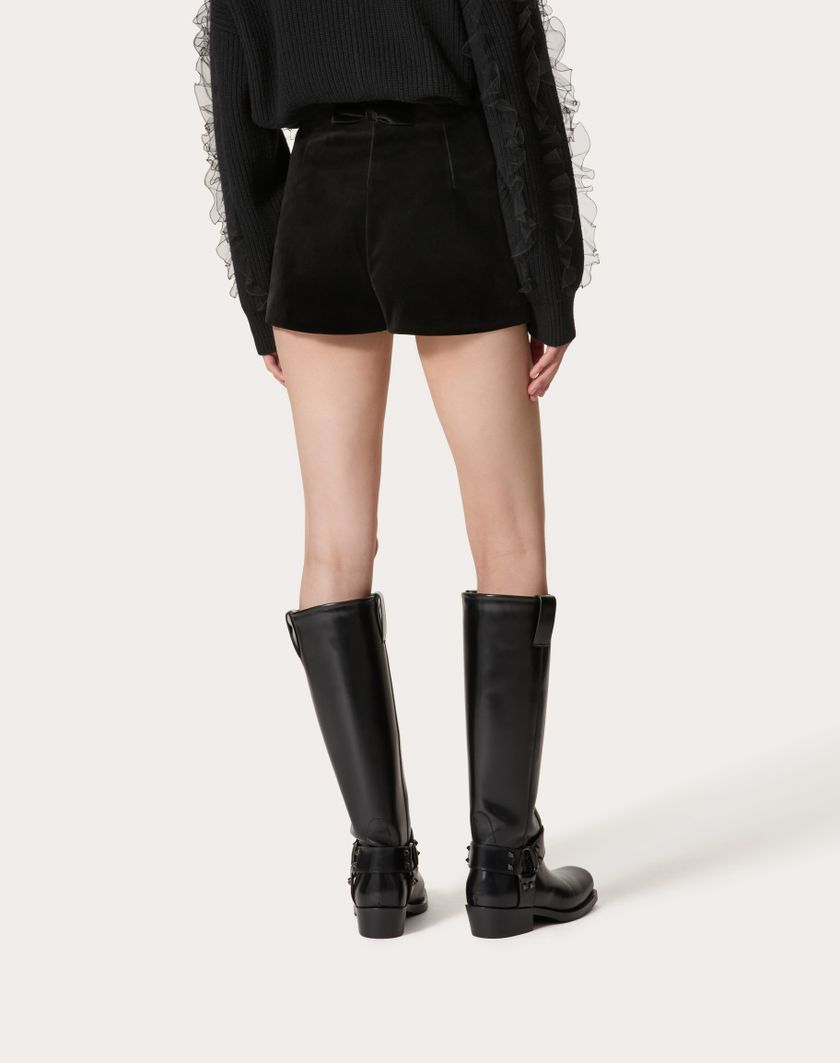 Valentino Handbags Short In Velluto per Donna in Nero | Valentino IT 2025
