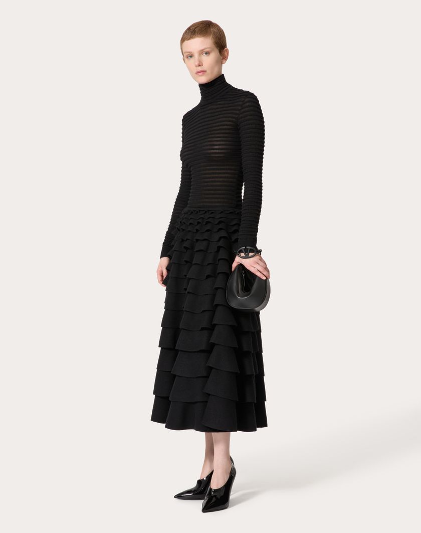 Valentino Handbags Maglia In Viscosa E Lana per Donna in Nero | Valentino IT 2025