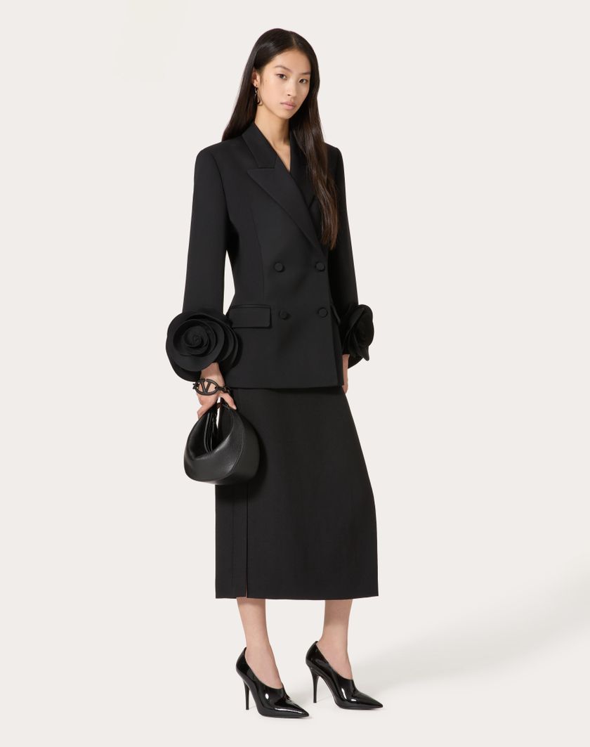 Valentino Handbags Giacca In Grisaille per Donna in Nero | Valentino IT In Linea