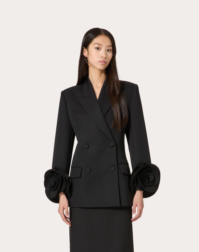 Valentino Handbags Giacca In Grisaille per Donna in Nero | Valentino IT In Linea