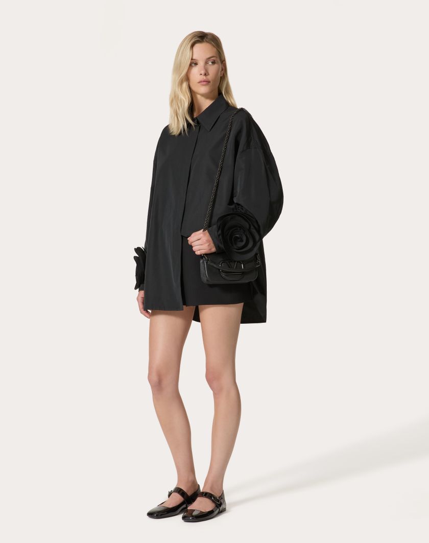 Valentino Handbags Giubbino In Micro Faille per Donna in Nero | Valentino IT Soddisfazione Garantita